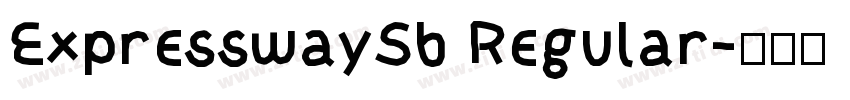 ExpresswaySb Regular字体转换